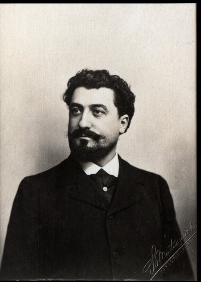 Portrait of Albert Raymond Alvarez, French opera singer by French Photographer